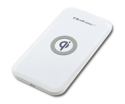 Ładowarka i akumulator QOLTEC Indukcyjna Quick charge 10W (biały)